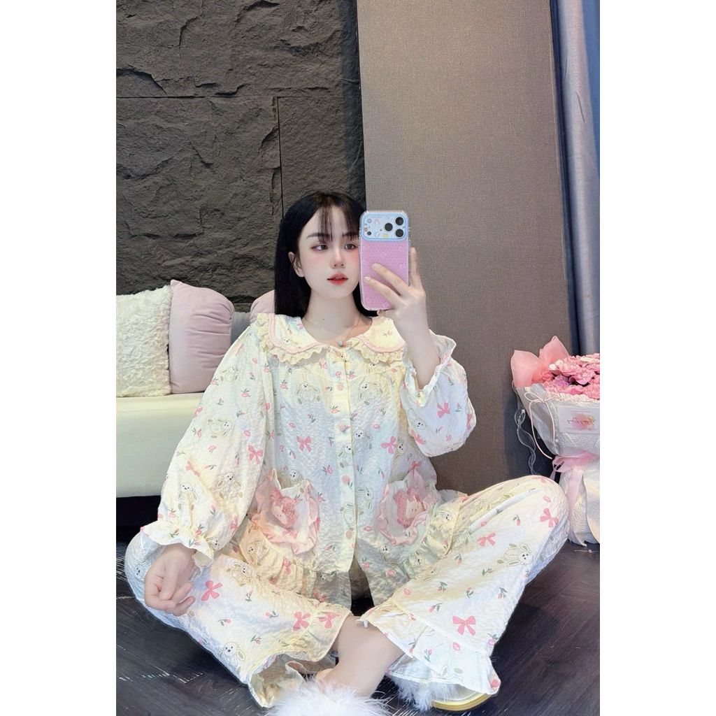 Xốp Gạo Tiểu Thư Tay Dài Túi Gấu Siêu Xinh 40-62kg