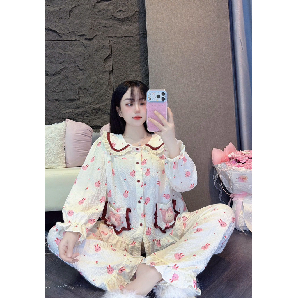 Xốp Gạo Tiểu Thư Tay Dài Túi Gấu Siêu Xinh 40-62kg