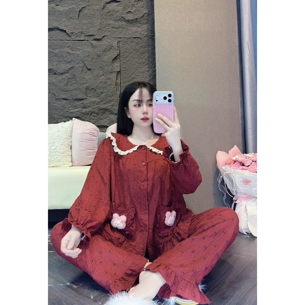 Xốp Gạo Tiểu Thư Tay Dài Túi Gấu Siêu Xinh 40-62kg
