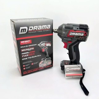 Thân Máy Siết Bulong DRAMA D-360NM, Lực Siết 360N.m, Đầu 2 Trong 1 Đa Năng, Động Cơ Không Chổi Than, Chân Pin Phổ Thông