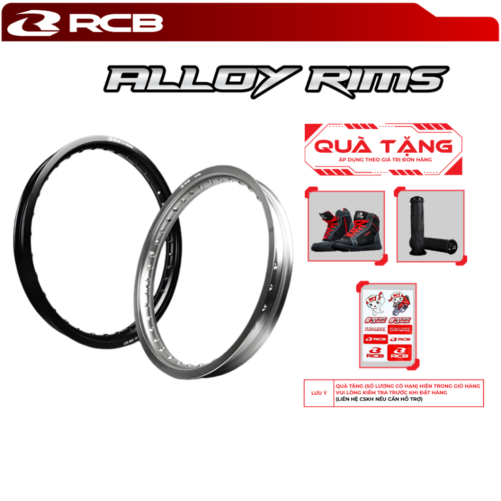 Niềng Nhôm RCB Alloy Rim Size 1.2 1.4 1.6 1.85 2.15 2.5 – Niềng Xe Máy ...