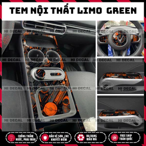 Tem dán nội thất Limo Green, Decal dán trang trí nội thất Limo Green chống xước, chống nước