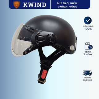Mũ bảo hiểm nửa đầu có kính HALY chính hãng SUNDY, nhiều màu, phù hợp nam, nữ, Freesize 55-59cm