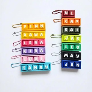 Móc Khóa Bàn Phím Tên Cá Nhân Hóa Bấm Click ASMR - Keycap Chữ Fidget Giảm Stress, Quà Tặng Văn Phòng