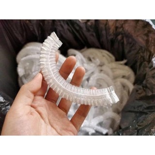 Combo 10 túi Màng bọc thực phẩm có chun chất liệu PE an toàn cho sức khỏe Túi bọc đồ ăn gói 100 chiếc