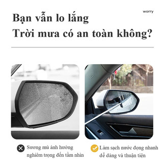 Gạt nước gương chiếu hậu ô tô, gạt sạch kính xe, giúp lái xe an toàn, gạt sạch vết bẩn trên biển số không lo bị phạt,