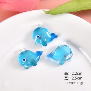 CHARM PHÁT SÁNG: Set Charm Đại Dương Cute – Cá Heo, Cá Mập, Sao Biển Kawaii Trang Trí Dép
