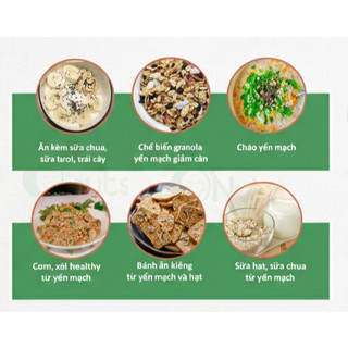 Yến mạch cán vỡ G’NUT 500g – yến mạch eat clean nguyên chất, healthy