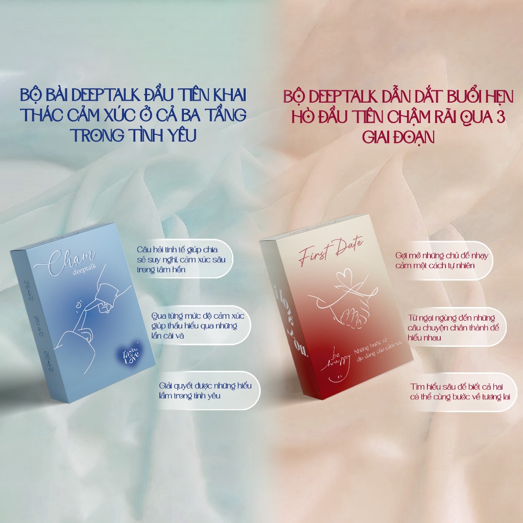 Bài Tình Yêu Firstdate, Chạm Deeptalk Bộ bài giúp từ buổi đầu gặp mặt đến thấu hiểu cảm xúc phá băng