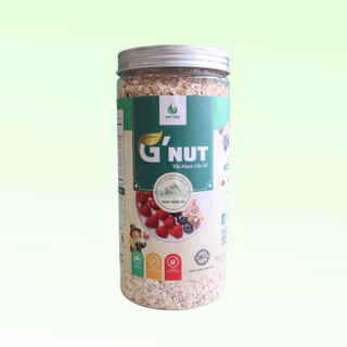 Yến mạch cán vỡ G’NUT 500g – yến mạch eat clean nguyên chất, healthy