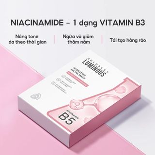 [Y362] Mặt Nạ Giấy COLORKEY LUMINOUS - 1 Hộp 10 Miếng, 25ml/miếng - Vitamin B5, Hỗ Trợ Phục Hồi