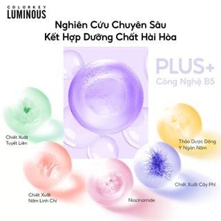 [Y362] Mặt Nạ Giấy COLORKEY LUMINOUS - 1 Hộp 10 Miếng, 25ml/miếng - Vitamin B5, Hỗ Trợ Phục Hồi