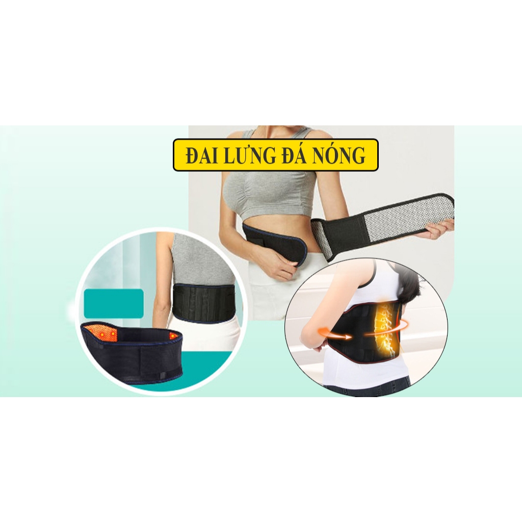 Đai lưng Đa Nóng , Đai lưng đá nóng Nhật Bản Đai lưng giúp giảm đau lưng,mỡ bụng, lưu thông khí huyết