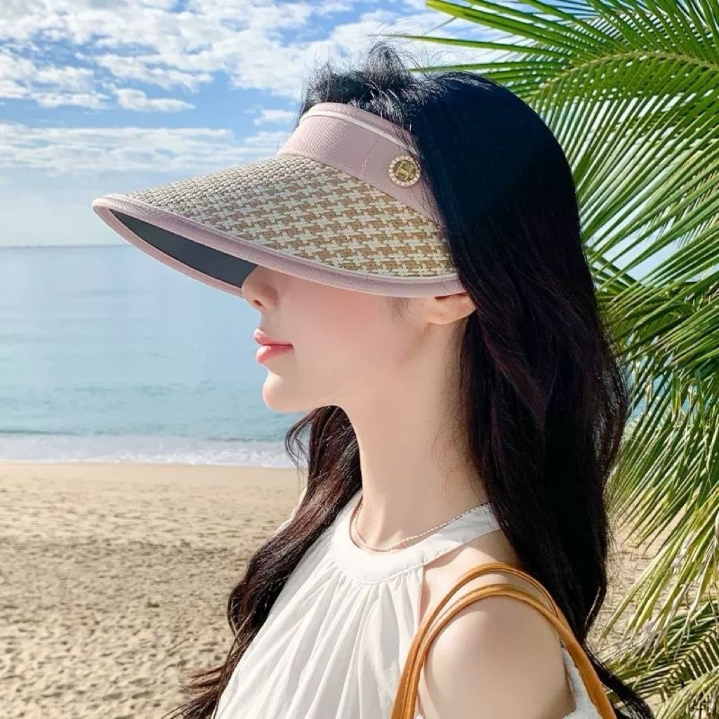 Mũ Rộng Vành Nữ Chống Nắng UV – Nón Nửa Đầu Đi Biển Thời Trang