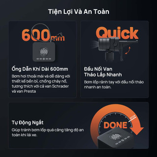 <Chính hãng> Bơm lốp ô tô 70Mai TP07 thế hệ mới 2026, nhỏ gọn, tốc độ bơm nhanh, dung lượng pin lớn