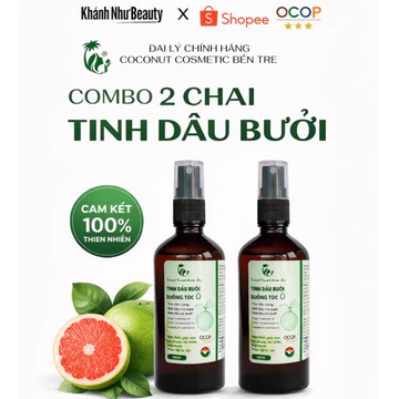 Combo 2 chai xịt mọc tóc, xịt bưởi mọc tóc, xịt tinh dầu bưởi coconut bến tre, xịt mọc tóc nhanh, hỗ trợ giảm rụng tóc