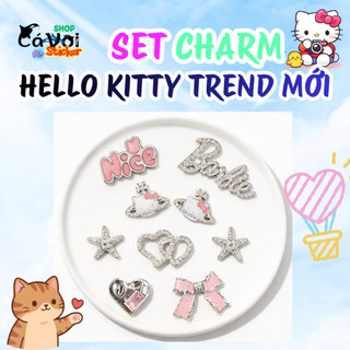 Set Charm HELLO KITTY bộ 7 Set mới siêu kute- Set 7