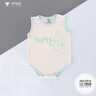 ( Vải Thun Lạnh) Bộ Body Chip 3 Lỗ Cho Bé Trai Gái Bodysuit Sơ Sinh 3 -9kg