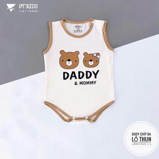 ( Vải Thun Lạnh) Bộ Body Chip 3 Lỗ Cho Bé Trai Gái Bodysuit Sơ Sinh 3 -9kg