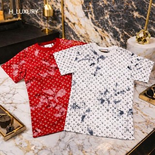 Áo Thun Nam Họa Tiết Monogram Cao Cấp Phong Cách Trẻ Trung Năng Động Street Style