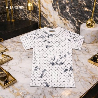 Áo Thun Nam Họa Tiết Monogram Cao Cấp Phong Cách Trẻ Trung Năng Động Street Style