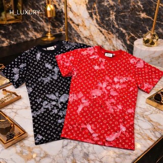 Áo Thun Nam Họa Tiết Monogram Cao Cấp Phong Cách Trẻ Trung Năng Động Street Style