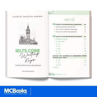 Sách - Combo IELTS CORE Writing Keys - Speaking Topic - Vocab Bank, Viết– Nói – Từ vựng