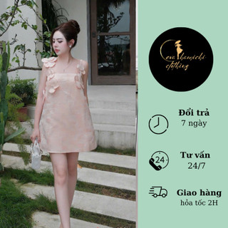 Váy 2 dây đính hoa Eva hamichi