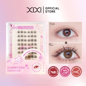 XIXI JM52 Mi Giả Từng Sợi Tự Nhiên, Mi Cluster Dễ Dán, Nối Mi Trang Điểm Tự Nhiên