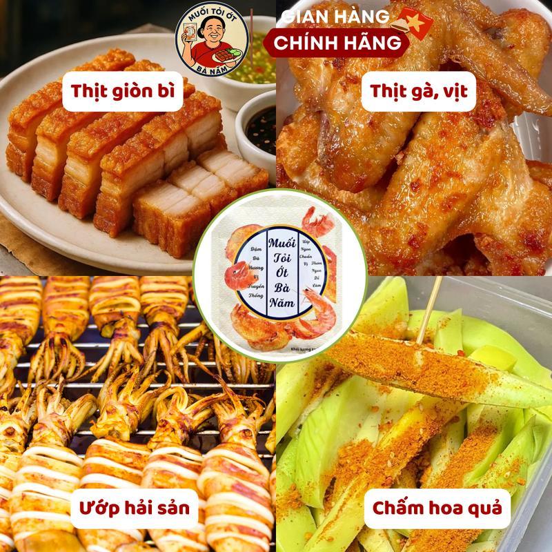 5 gói Muối tỏi ớt Bà Năm - Cho món nướng thơm ngon giòn rụm
