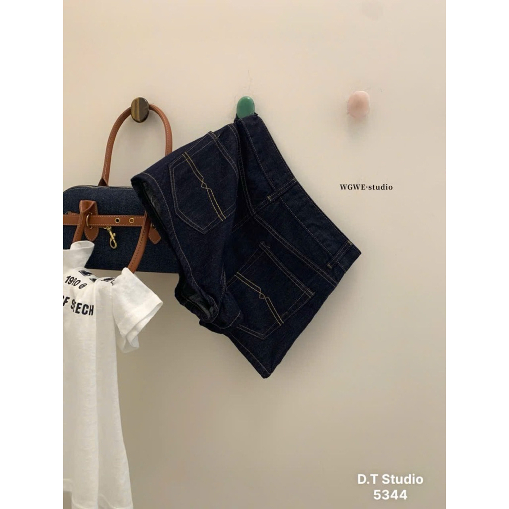 𝒄𝒂𝒎.𝒄𝒍𝒐𝒔𝒆𝒕• /WGWE/ Quần short jean xanh đậm