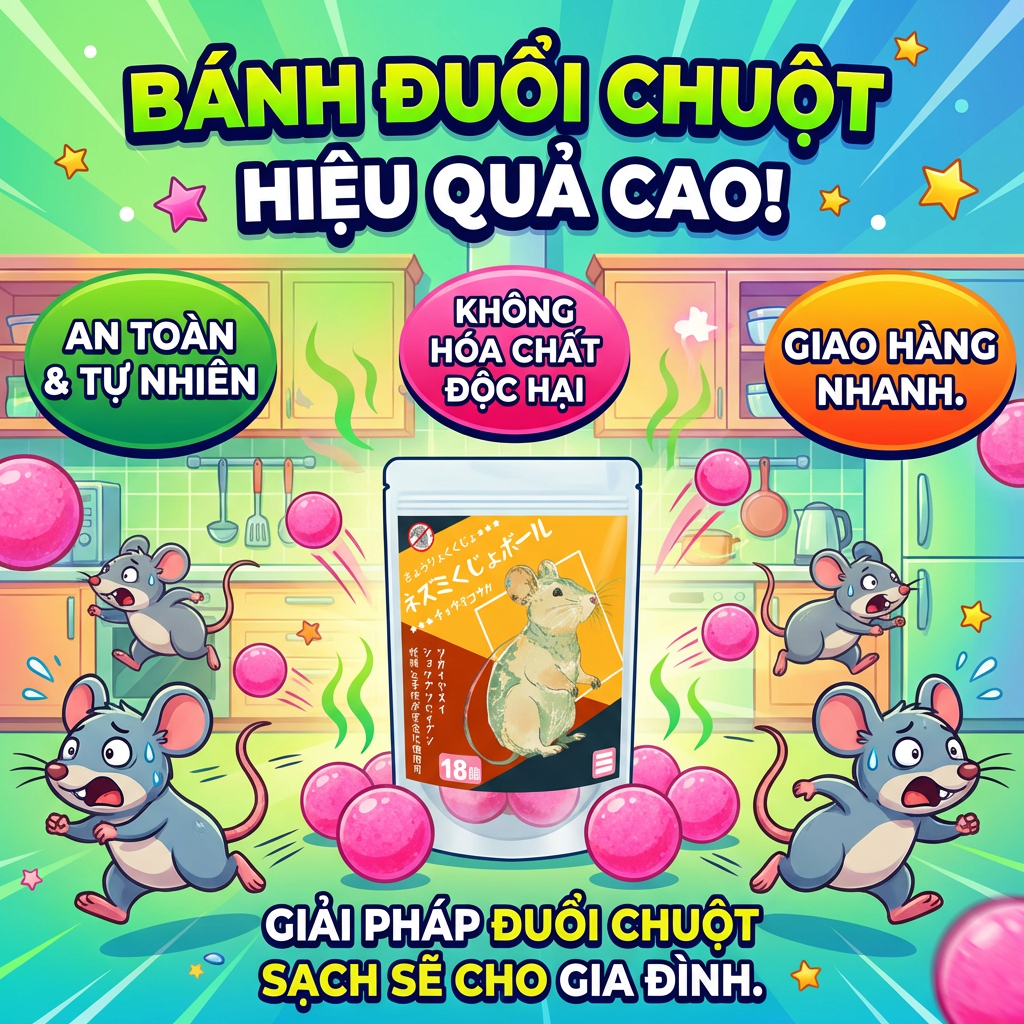 🐭 Giúp ngăn chuột xâm nhập 🐭viên đuổi chuột  thuốc diệt chuột viên đuổi chuột siêu mạnh 1 hộp có 18 viên