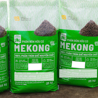 Phân Trùn Quế MekongTTS Cao Cấp -  Cải Tạo Đất Dưỡng Ẩm Cây Trồng Độ Ẩm 30%
