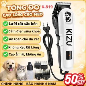 Máy Cạo Lông Chó Mèo, Tông Đơ Cắt Lông Thú Cưng Siêu Khoẻ, Cạo Êm Ái, Không làm Thú Giật Mình