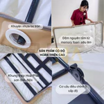 Ghế bập bênh FUNA 1 người ngồi đệm MEMORY tựa lưng và gác chân điều chỉnh 10 cấp độ, có gác chân đệm êm ái. — ảnh 4