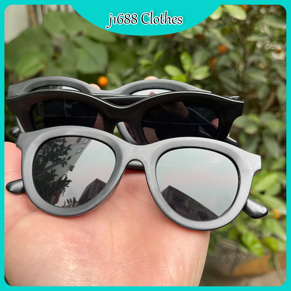 Kính thời trang trẻ em, kính nhựa cao cấp (no box) màu đen M0061