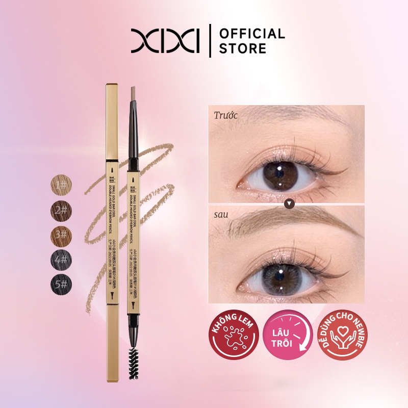 XIXI D235 Chì Kẻ Mày Tự Động 2mm, Chân Mày Tự Nhiên, Chống Nước Lâu Trôi, Eyebrow Pencil Dễ Vẽ