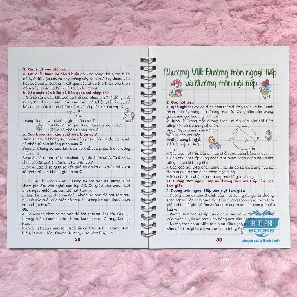 Sổ tay Take note Toán lớp 9 chính hãng - Sổ tay tóm tắt kiến thức lớp 9 ôn thi hiệu quả vào 10