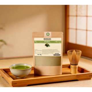 Bột Matcha Nguyên Chất MIK ORGANIC gói 100g, detox thanh lọc cơ thể ,làm bánh, làm đồ uống, làm đẹp...