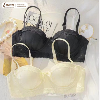 Bra Lụa, Set Lụa Satin Bóng Phối Ren Cao Cấp – Mút Mỏng Thoáng Khí, Gọng Mềm Ôm Ngực, Dây Tháo Rời BRA27