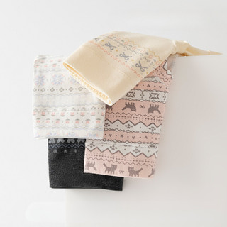 Combo 3 Quần Lót Nữ Cotton Cạp Cao Hoạ Tiết Nhí Xinh Xắn, Quần Chip Mềm Thoáng Đáy Dài 2 Lớp King Shop L-5296
