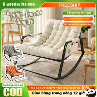 Ghế Bập Bênh Thư Giãn Ghế Lười Sofa Đọc Sách Đệm Êm Ghế Ban Công Phòng Khách Phong Cách Bắc Âu