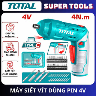 TOTAL Máy siết vít dùng pin 4V TSDLI0442 - TSDLI0458 - TSDLI04425