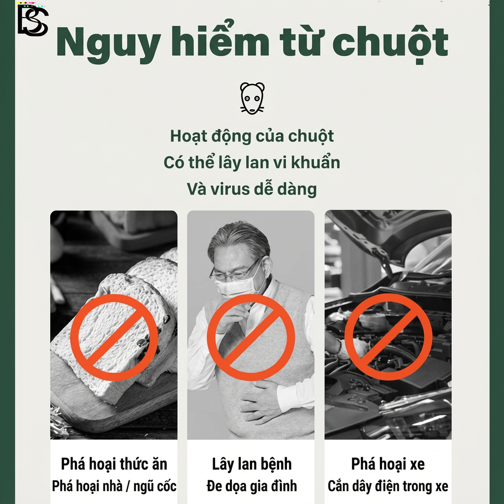 🐭 Viên Đuổi Chuột 12 Viên – Đuổi Chuột 24h, An Toàn Cho Trẻ Em & Thú Cưng! viên đuổi chuột long não đuổi chuột