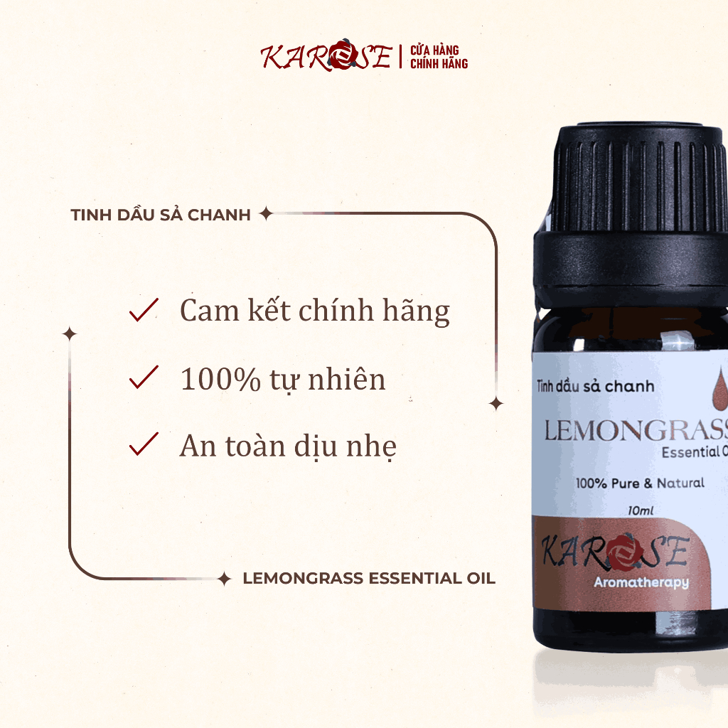 Tinh dầu sả chanh KAROSE Lemongrass 10ml