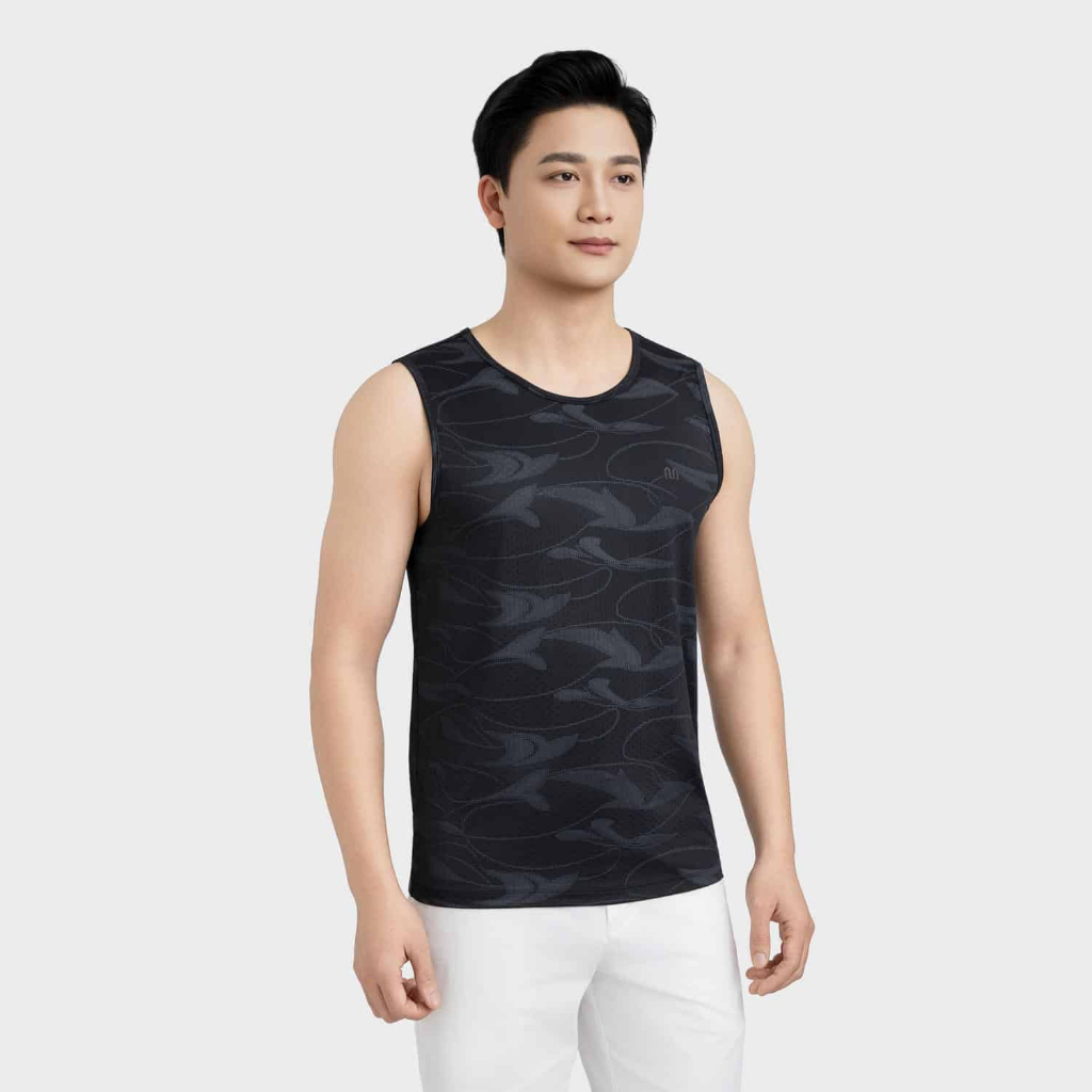 [MUA 2 GIẢM 5%]Áo Tanktop Nam Insidemen Vải Co Giãn, Phong Cách Năng Động ITL004MAH0