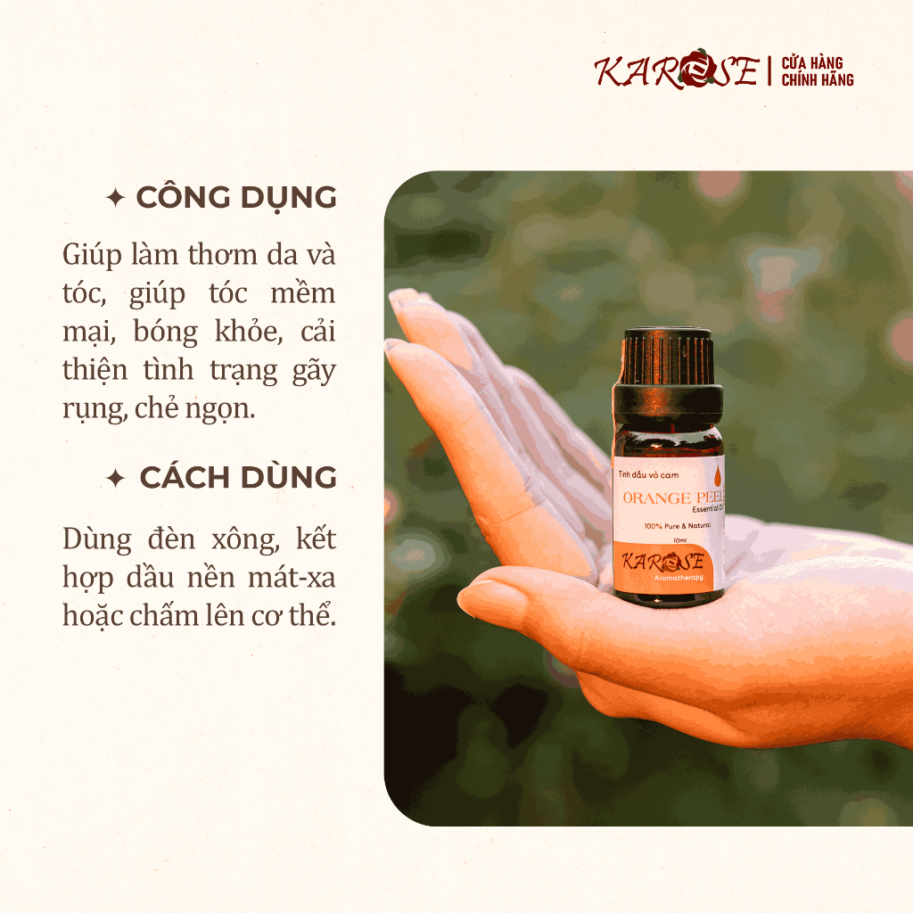 Tinh dầu vỏ cam Karose 10ml