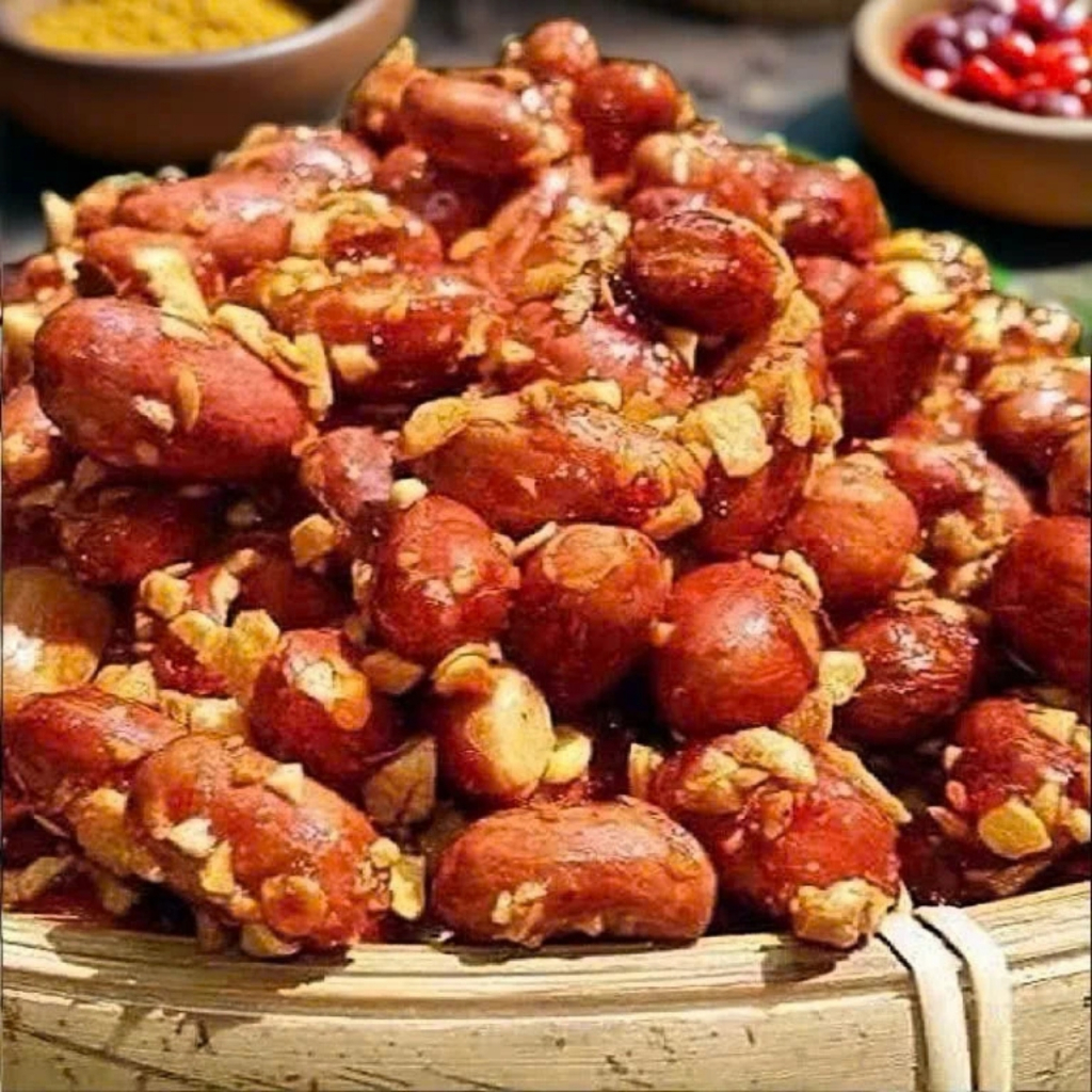 Lạc Rang Tỏi Ớt Cay Giòn, Lạc Rang Tẩm Vị Thơm Ngon Thấm Vị, Đậu Phộng Tỏi Ớt Thơm Cay - Tiệm Ăn Vặt Dudu