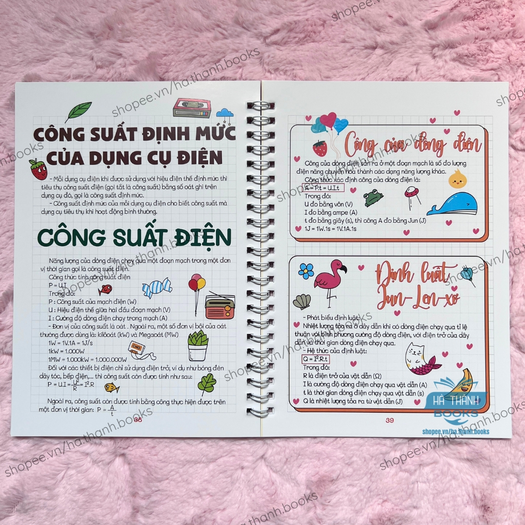 Sổ tay Takenote Khoa học Tự nhiên lớp 9 – Tóm tắt Lý Hóa Sinh Lớp 9 - Ôn thi lớp 10 hiệu quả