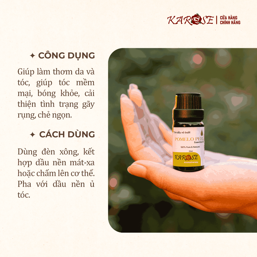 Tinh dầu vỏ bưởi KAROSE Pomelo Peel 10ml